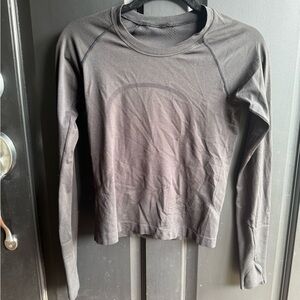 Lululemon Athletica Swifty long sleeve Black Fitted Long Sleeve Hoodie